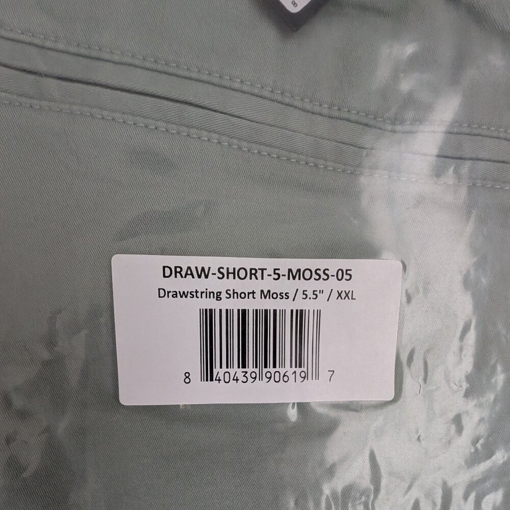 NWT Bearbottom Drawstring Shorts 5.5” Moss Green XXL Men’s - Picture 7 of 7